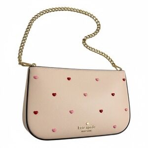 Kate Spade New York Heart Pochette Pink Bag
